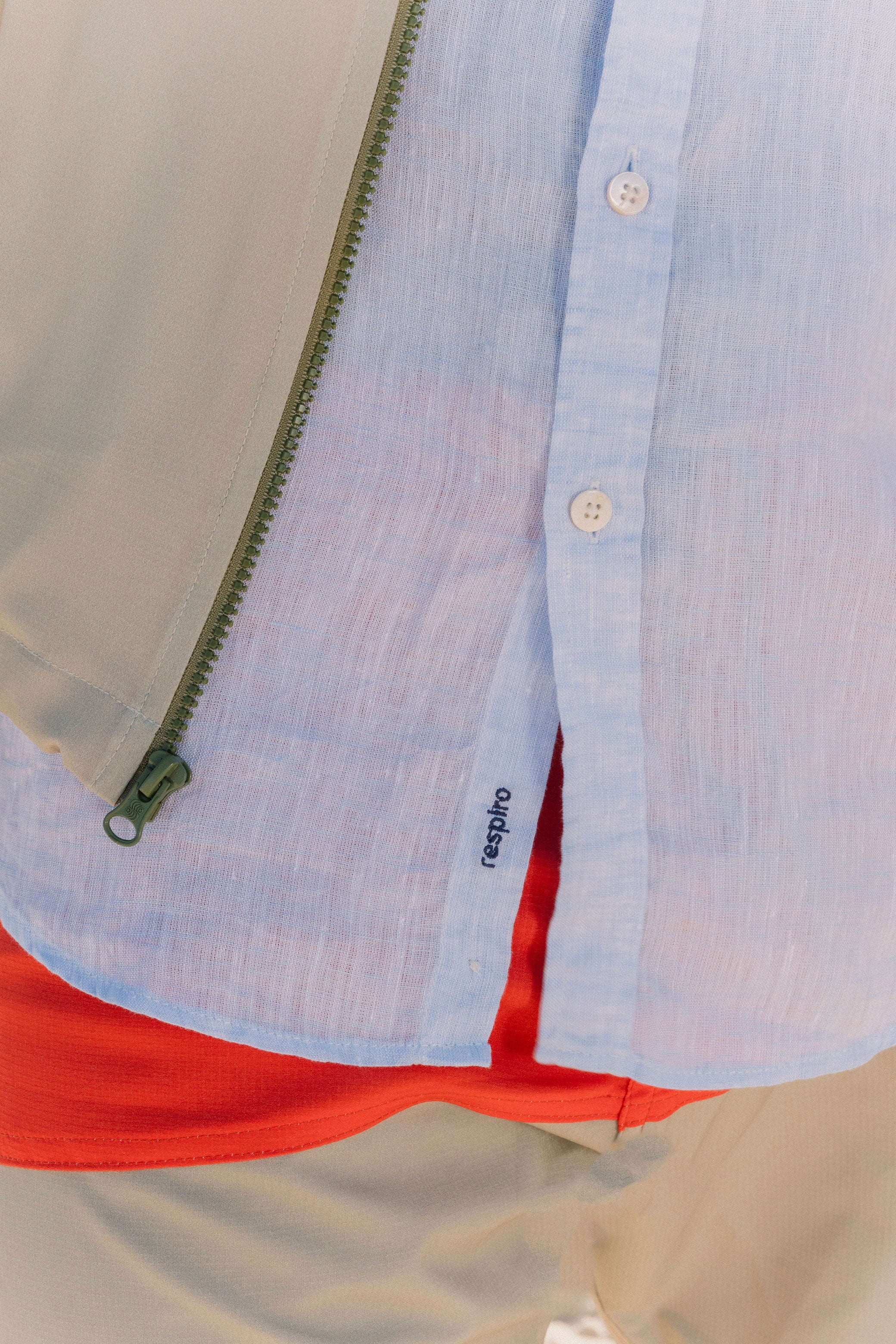 Jaqueta Windbreaker High Tide Coral Khaki
