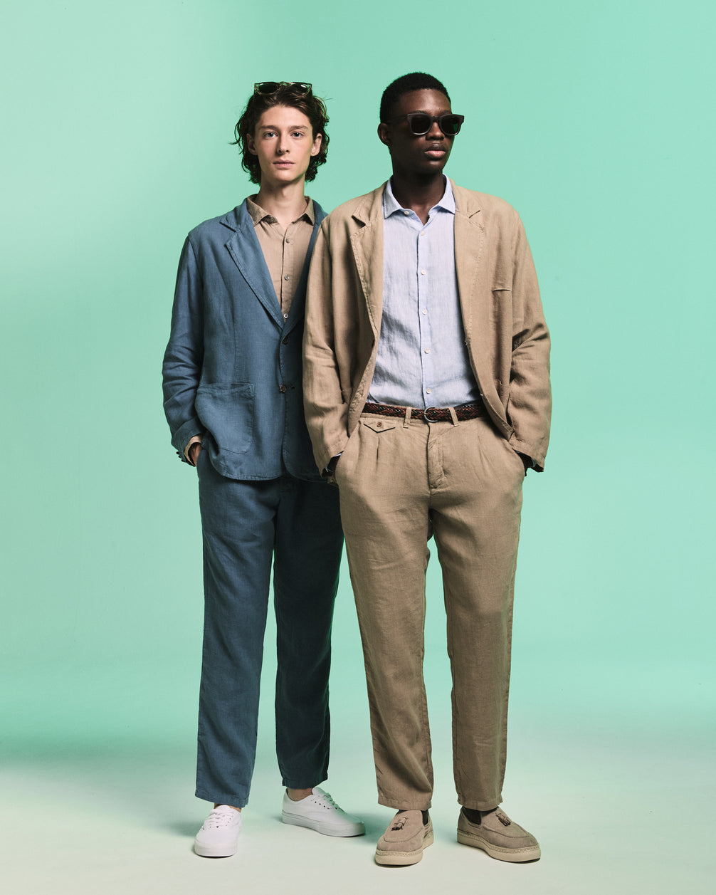 Blazer Linho Stone Bleu