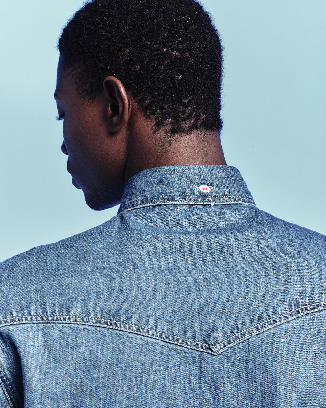 Camisa Manga Longa Western Blue Denim