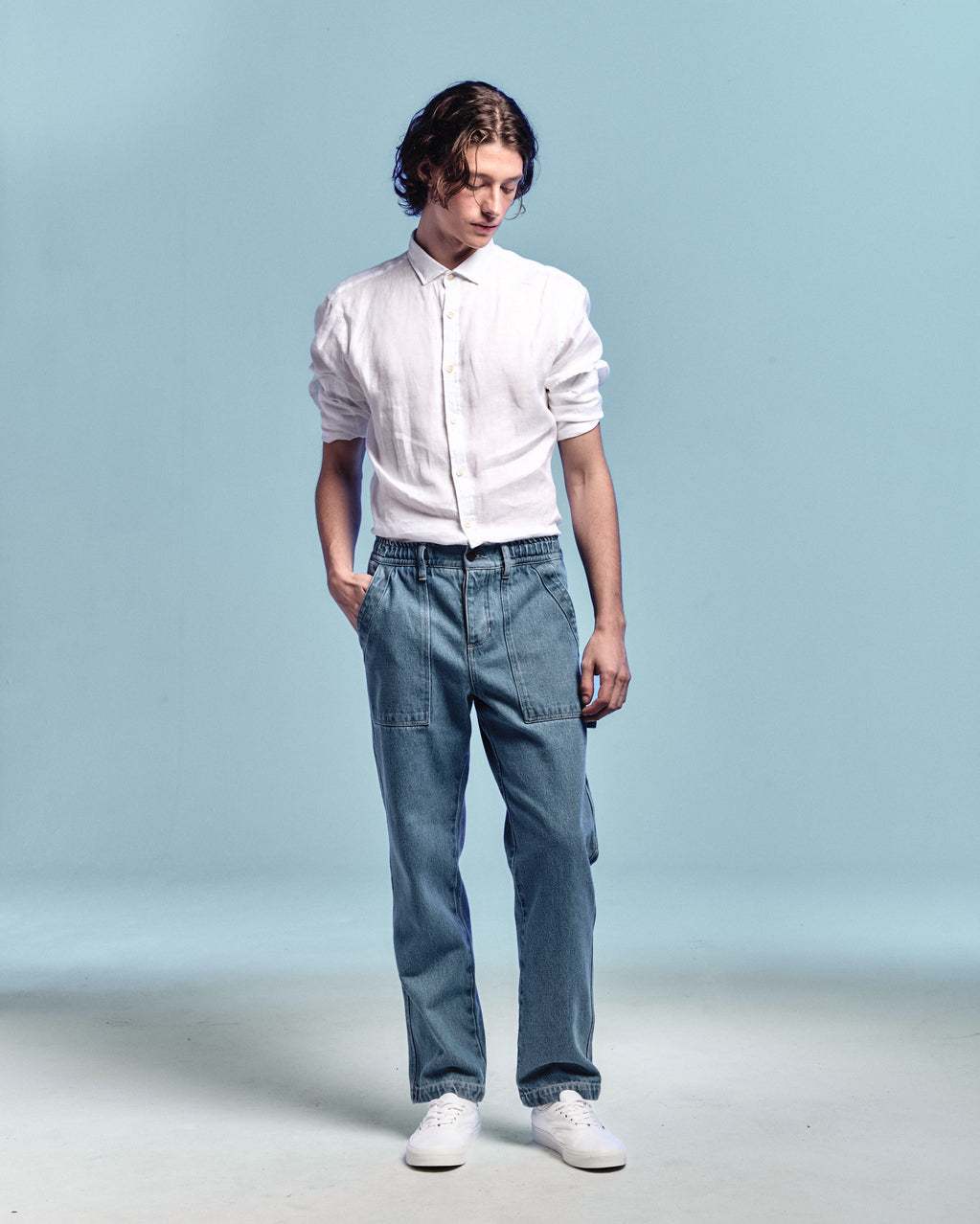 Calça Jeans Carpenter Blue Denim