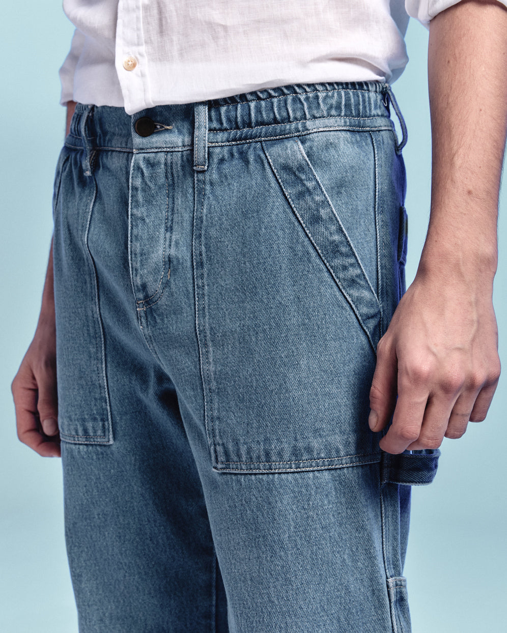 Calça Jeans Carpenter Blue Denim