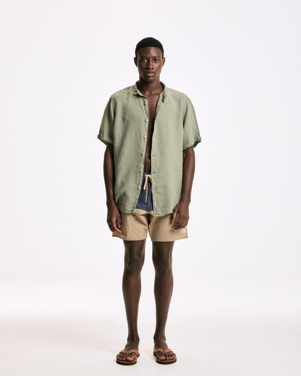 Le Surf Short High Tide Navy Kakhi