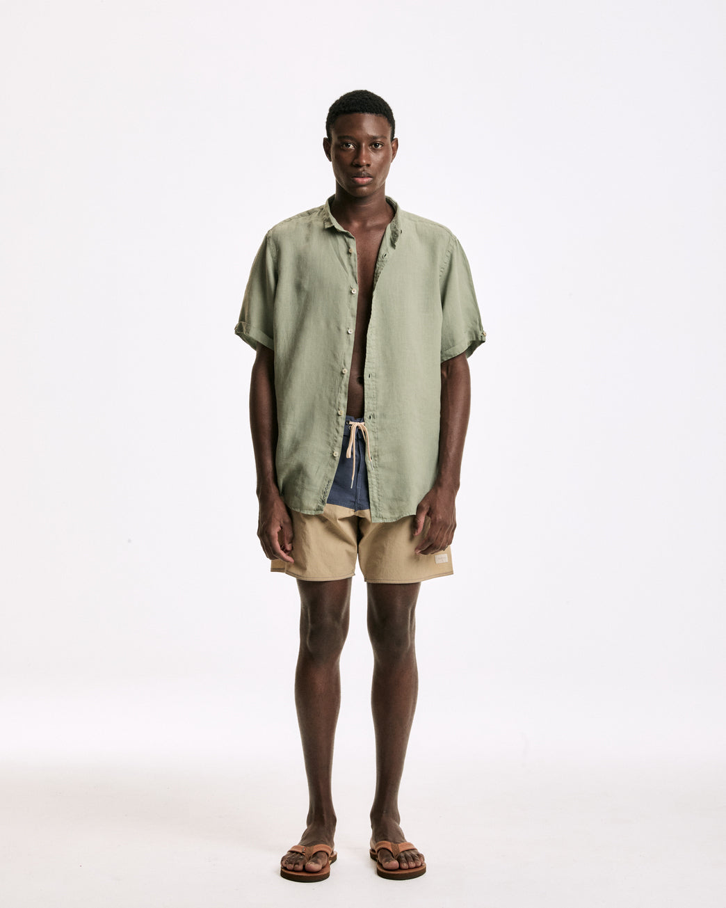 Le Surf Short High Tide Navy Kakhi