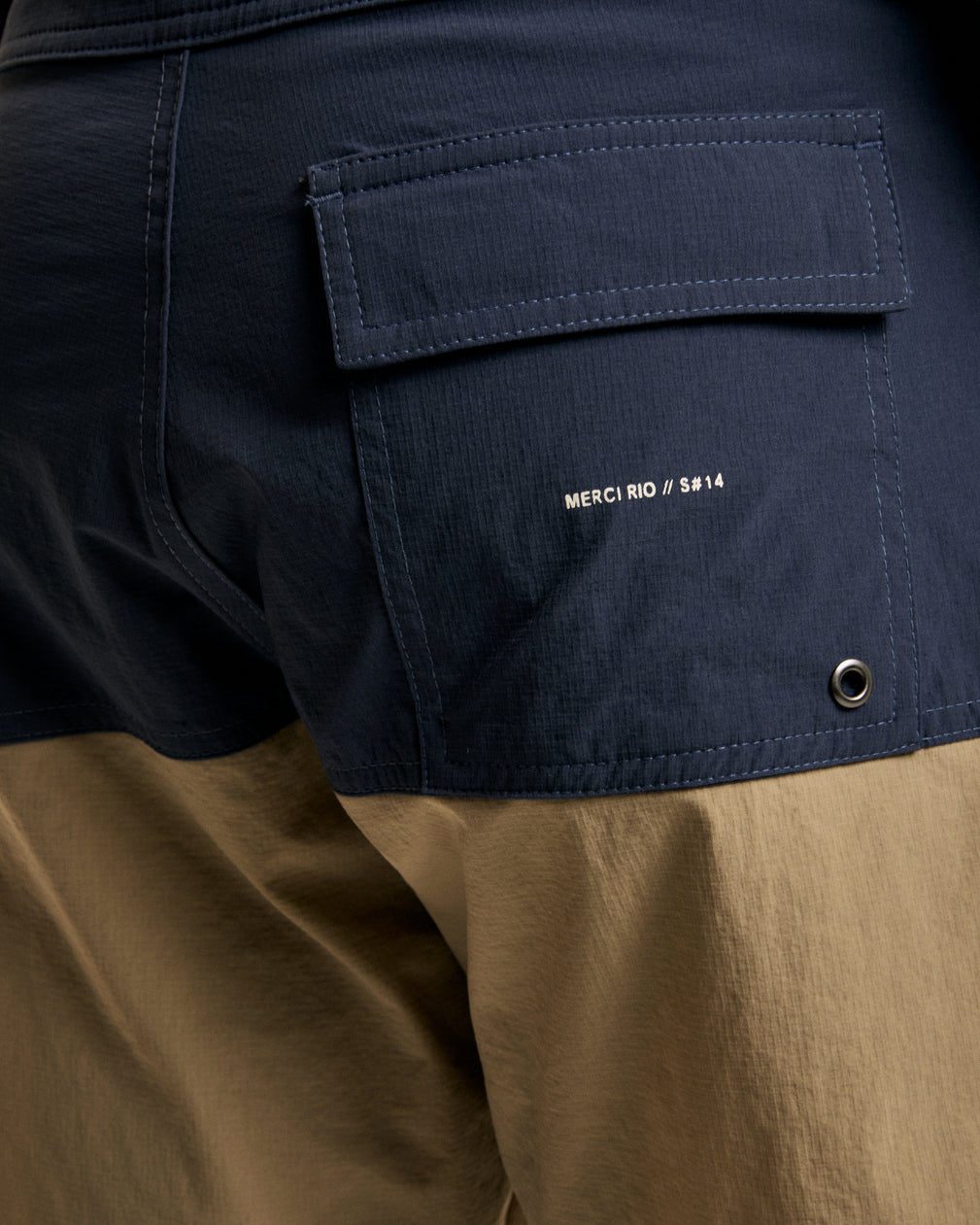 Le Surf Short High Tide Navy Kakhi