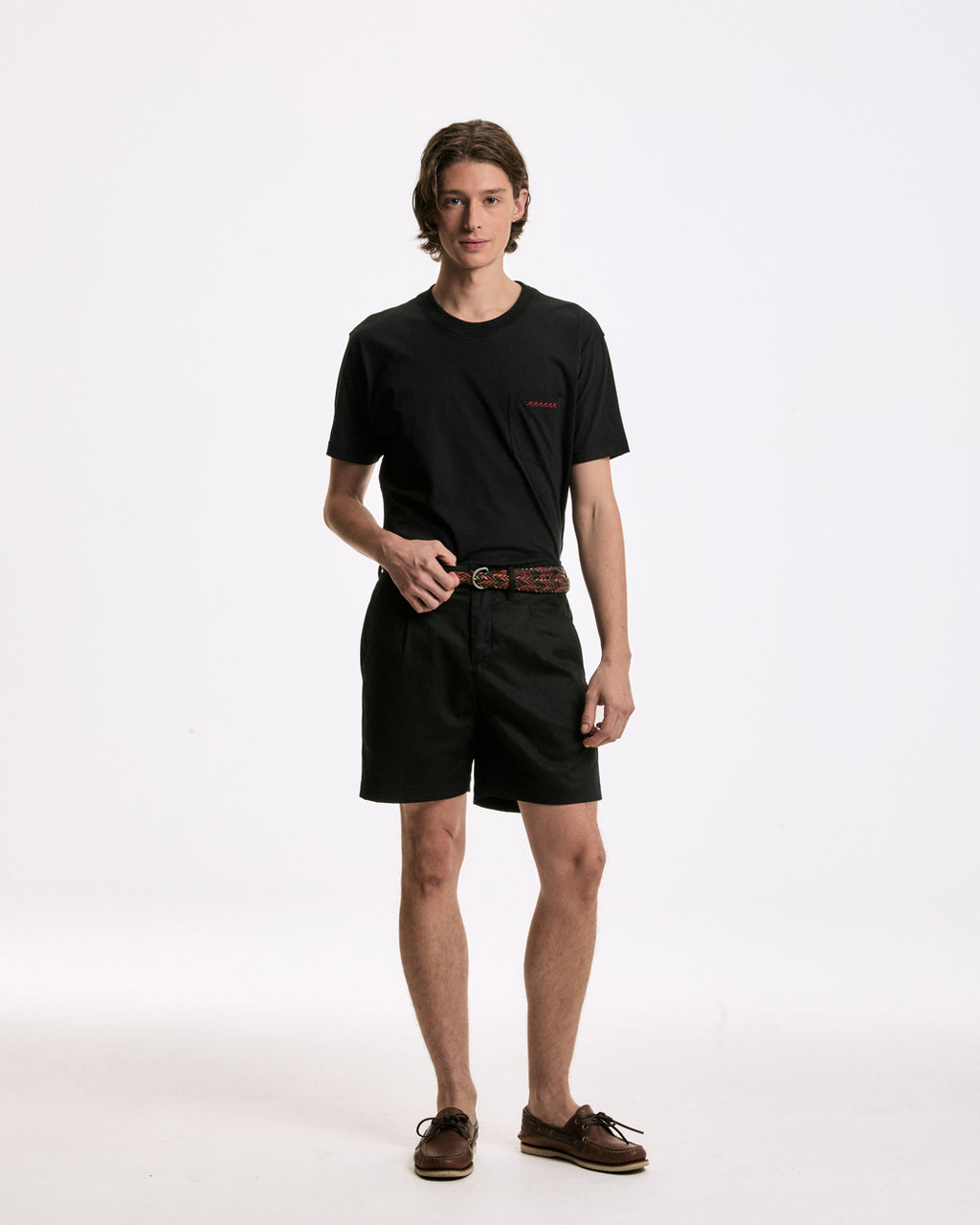 Bermuda Sarja Chino Preto