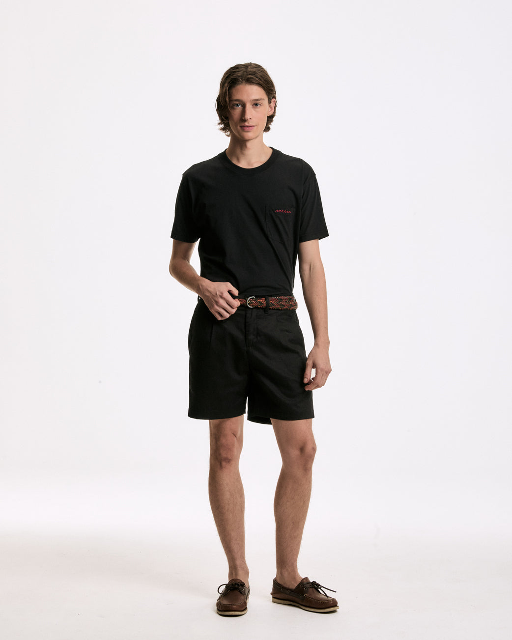 Bermuda Sarja Chino Preto