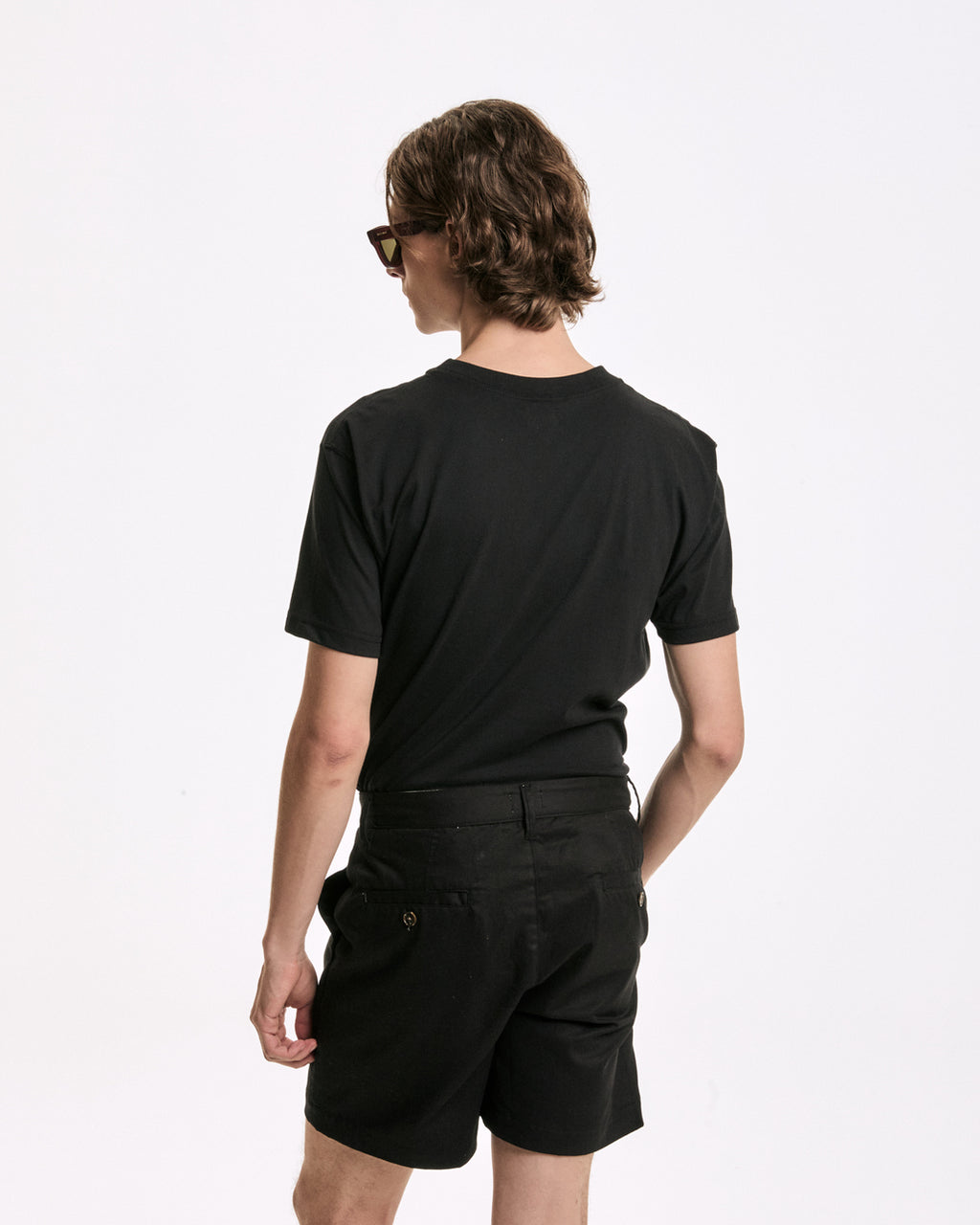 Bermuda Sarja Chino Preto