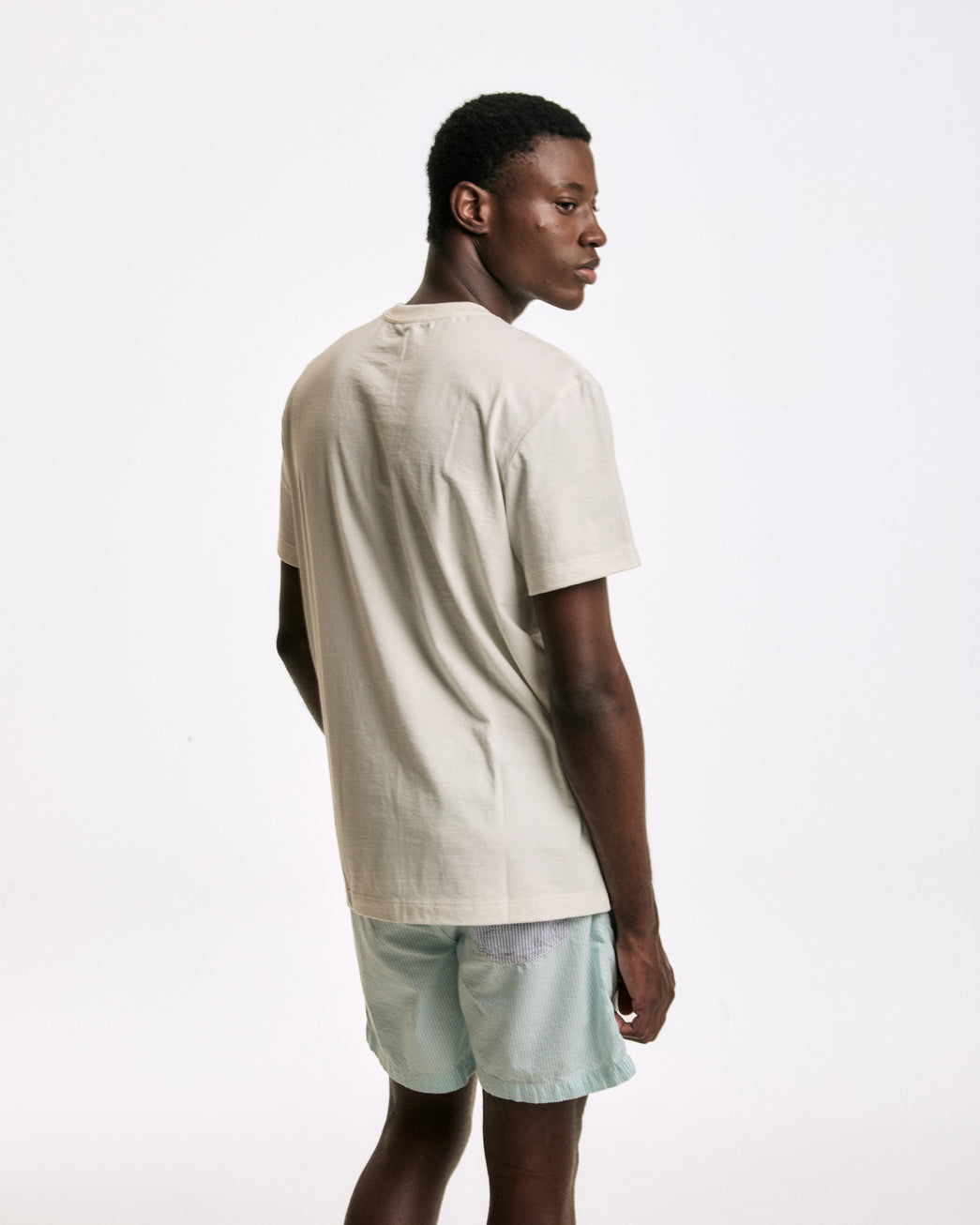 Short Algodão Stripes Collab Maxime x Kiji