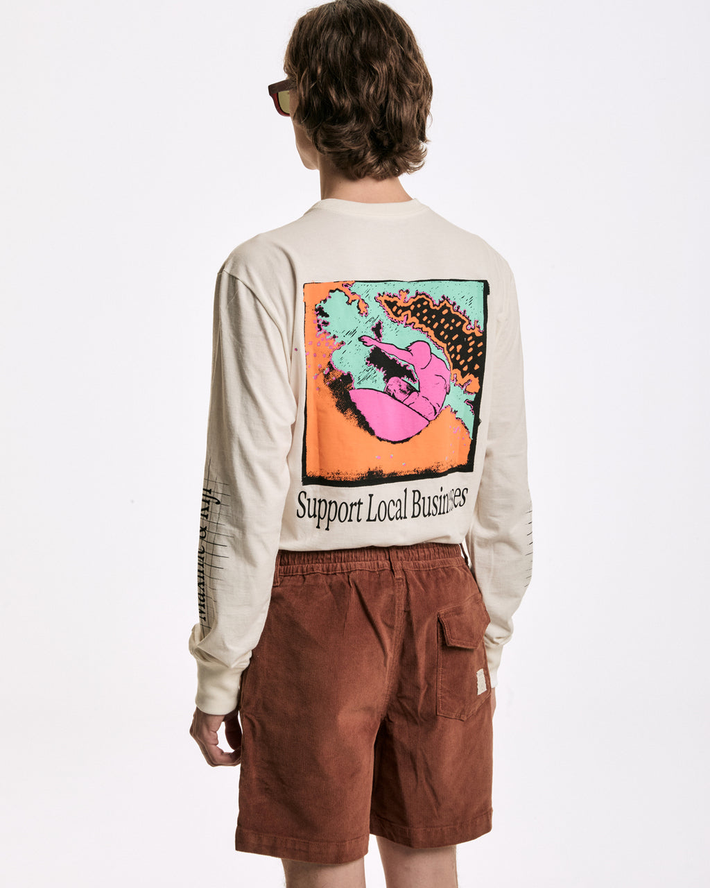 T-Shirt Classic Manga Longa Kiji x Maxime S.L.B. Off White