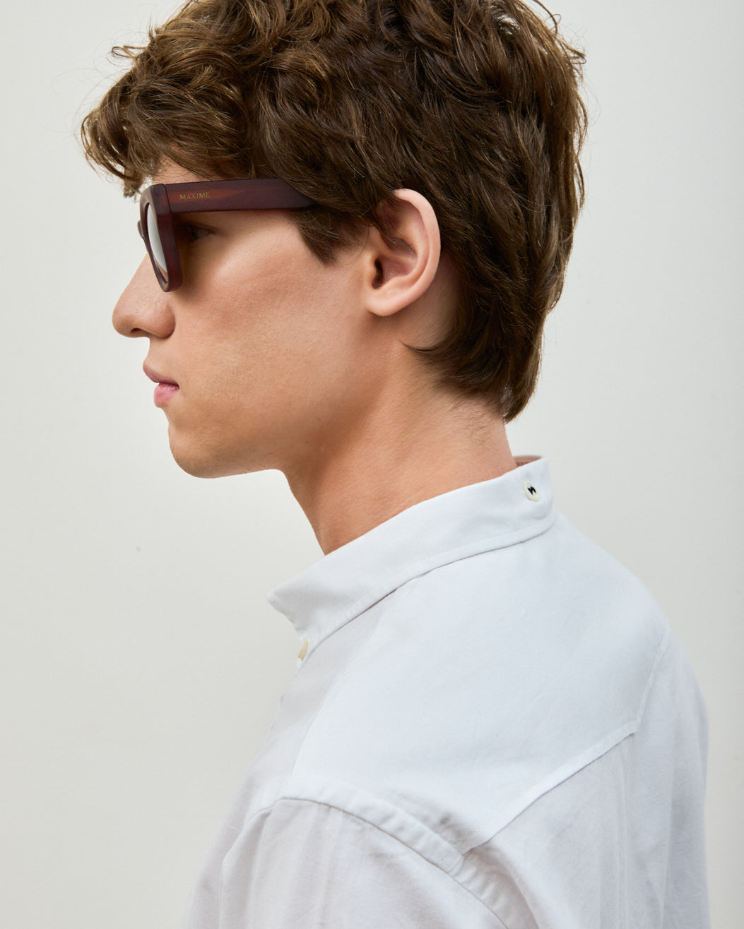 Camisa Oxford Wash Blanc Manga Longa
