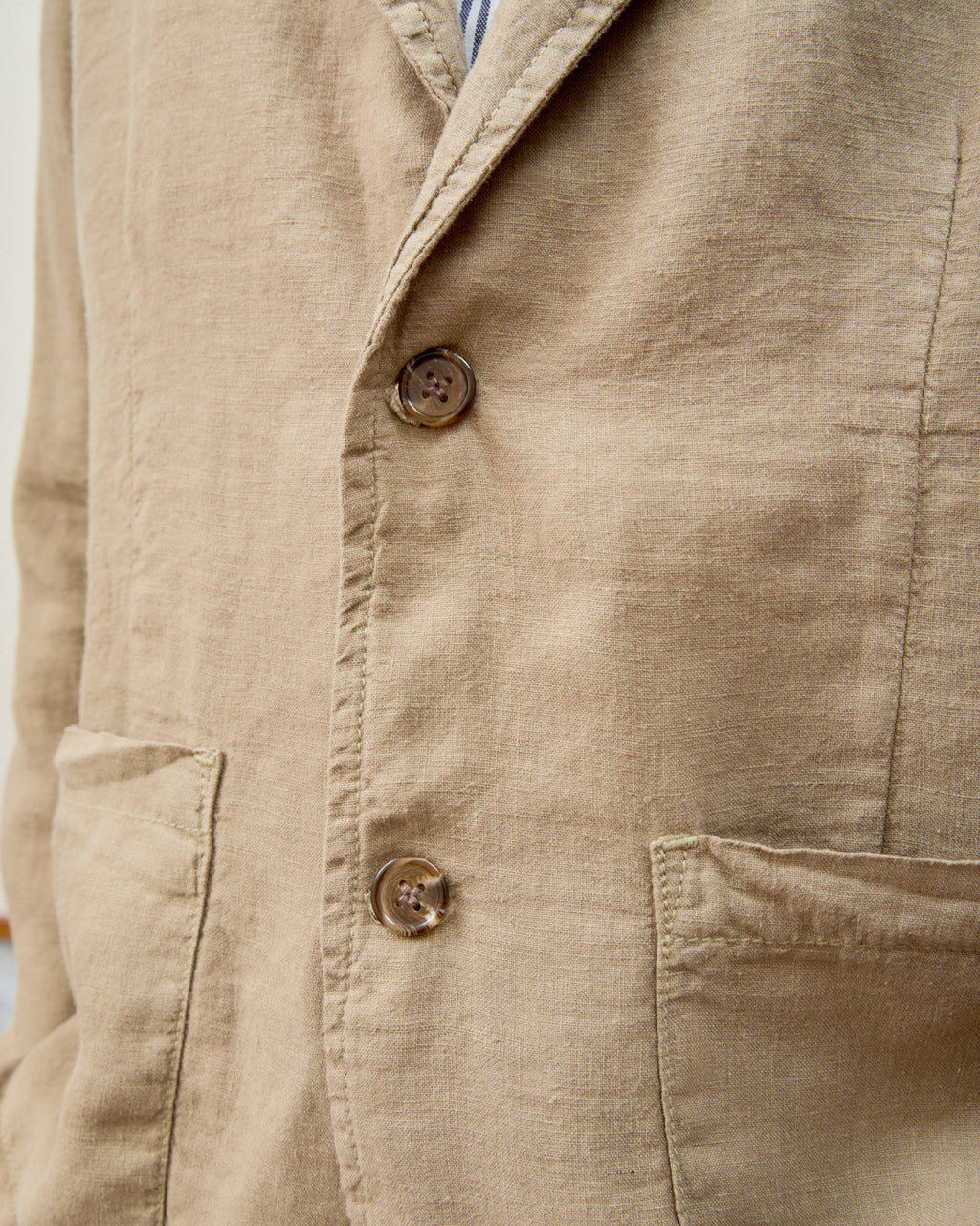 Blazer Masculino em Linho Stone Khaki