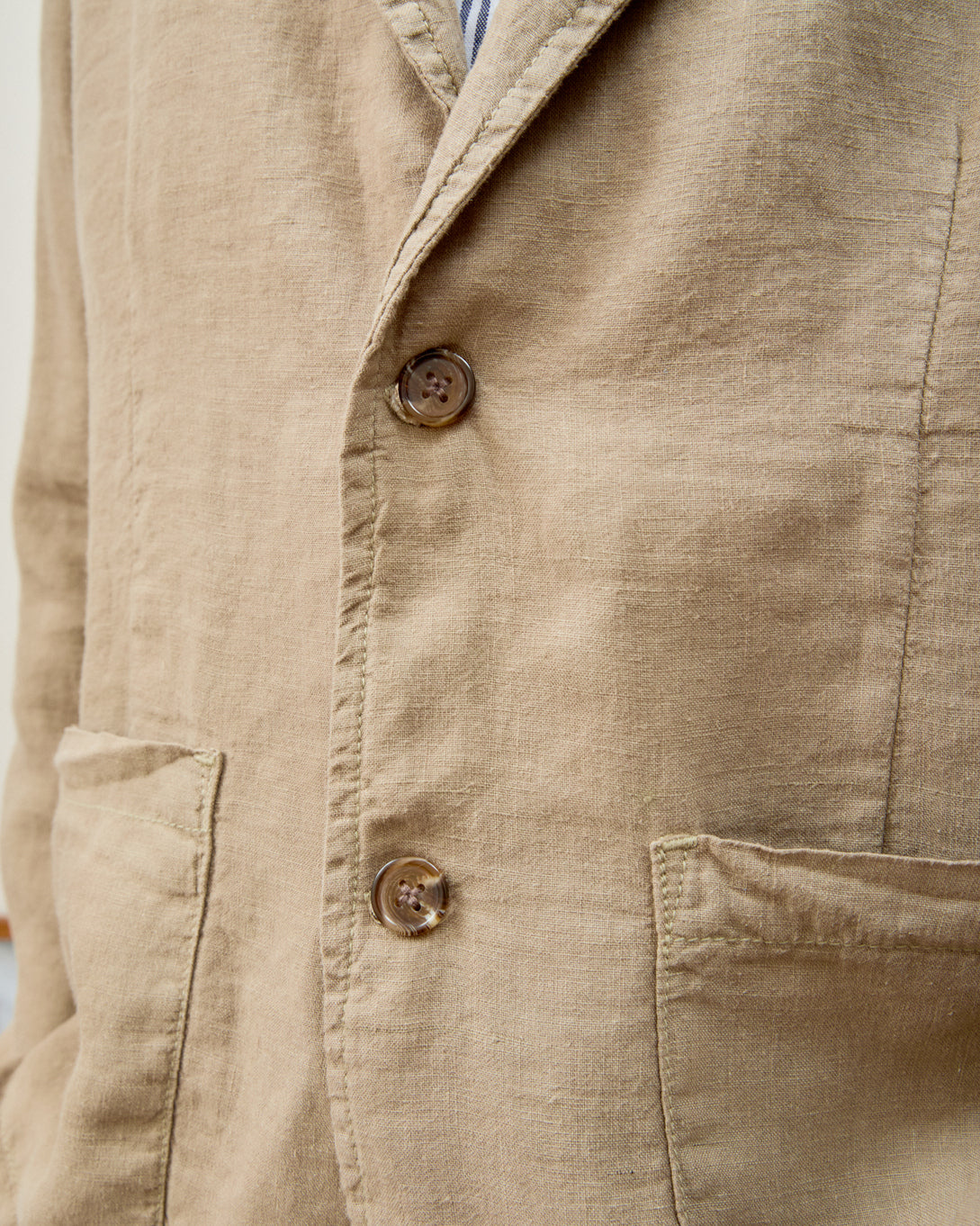 Blazer Masculino em Linho Stone Khaki