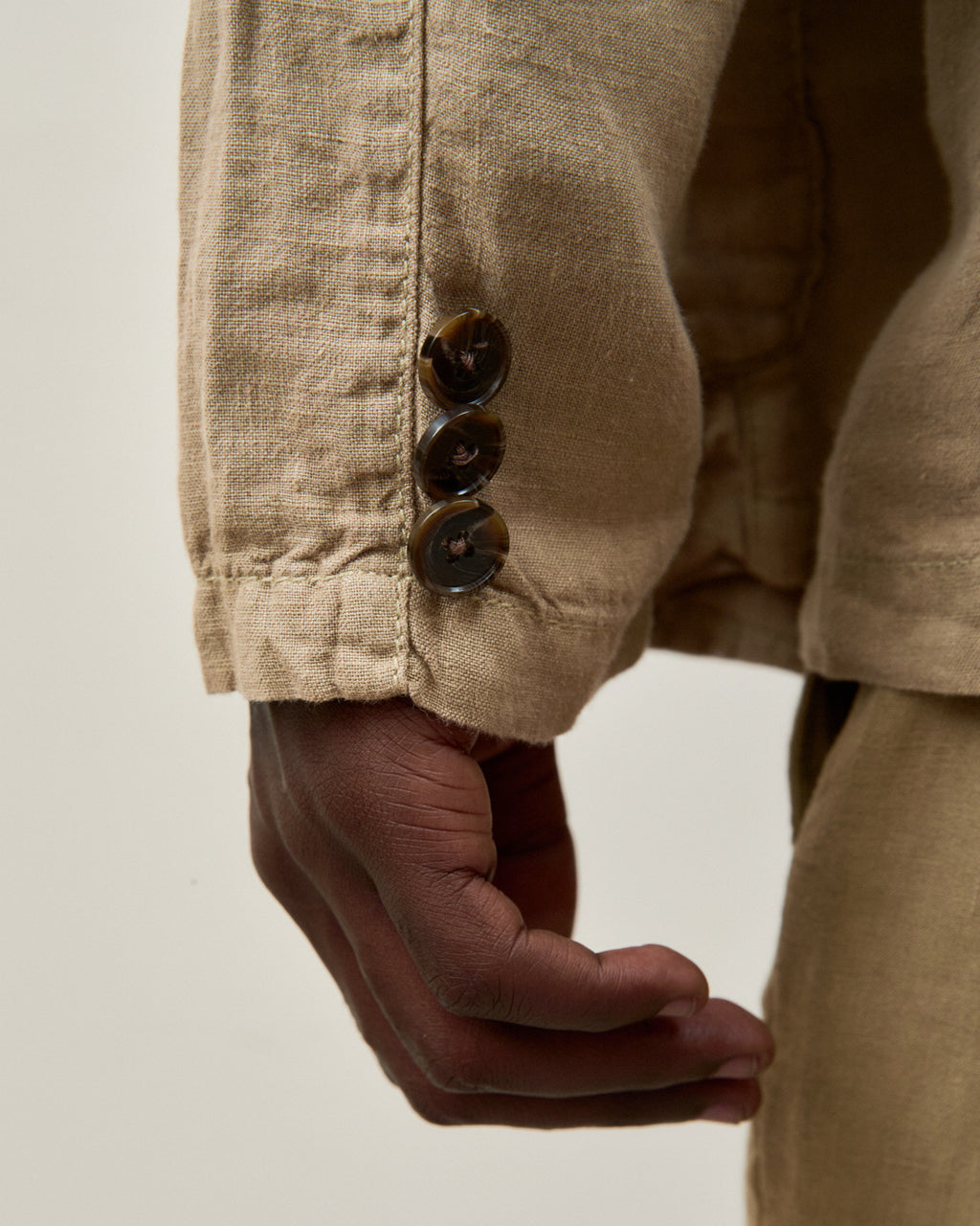Blazer Masculino em Linho Stone Khaki