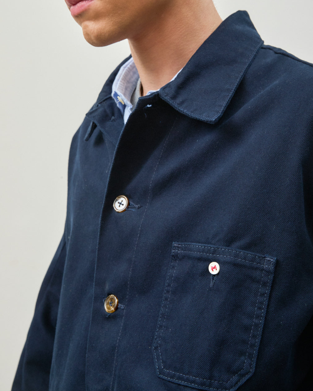 Over Shirt em Sarja Navy