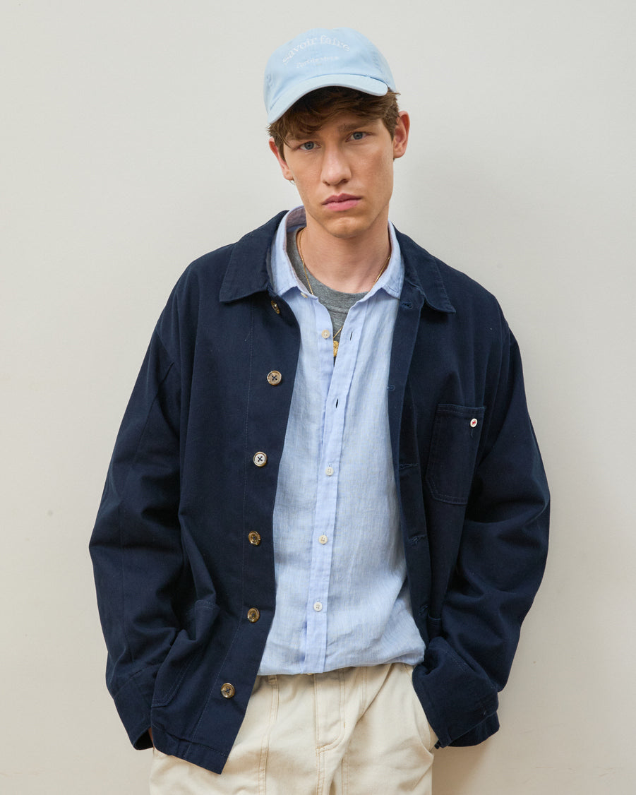 Over Shirt em Sarja Navy