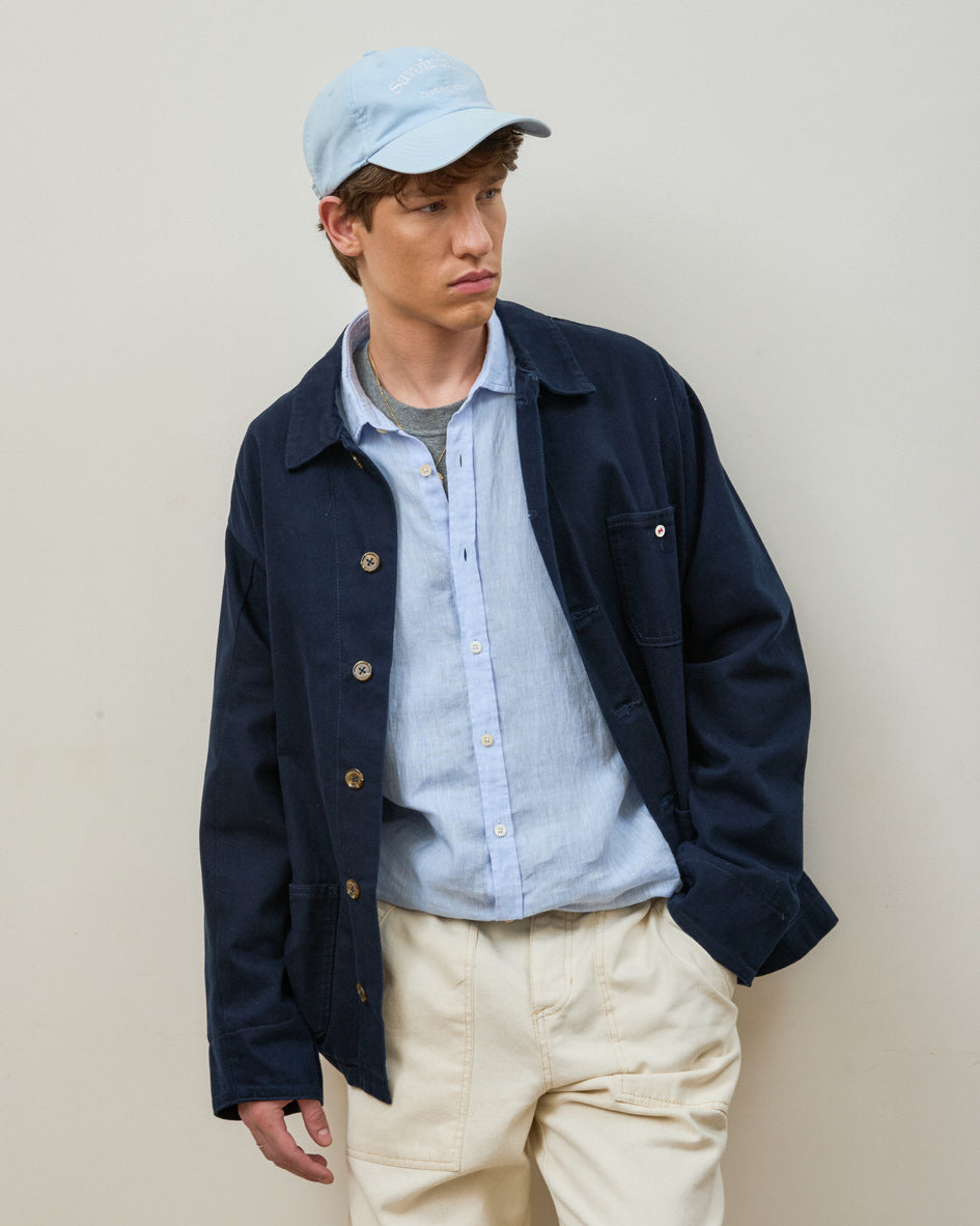 Over Shirt em Sarja Navy