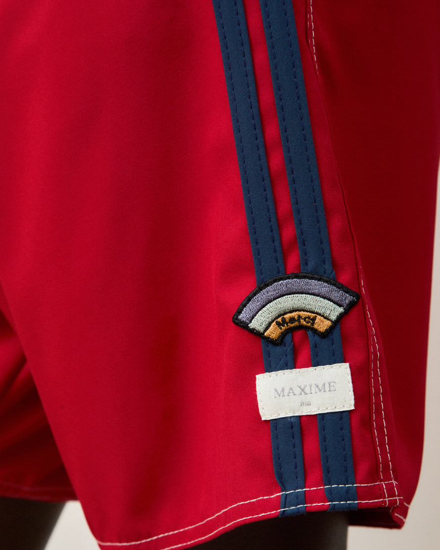 Le Surf Short Icon Red Stripe