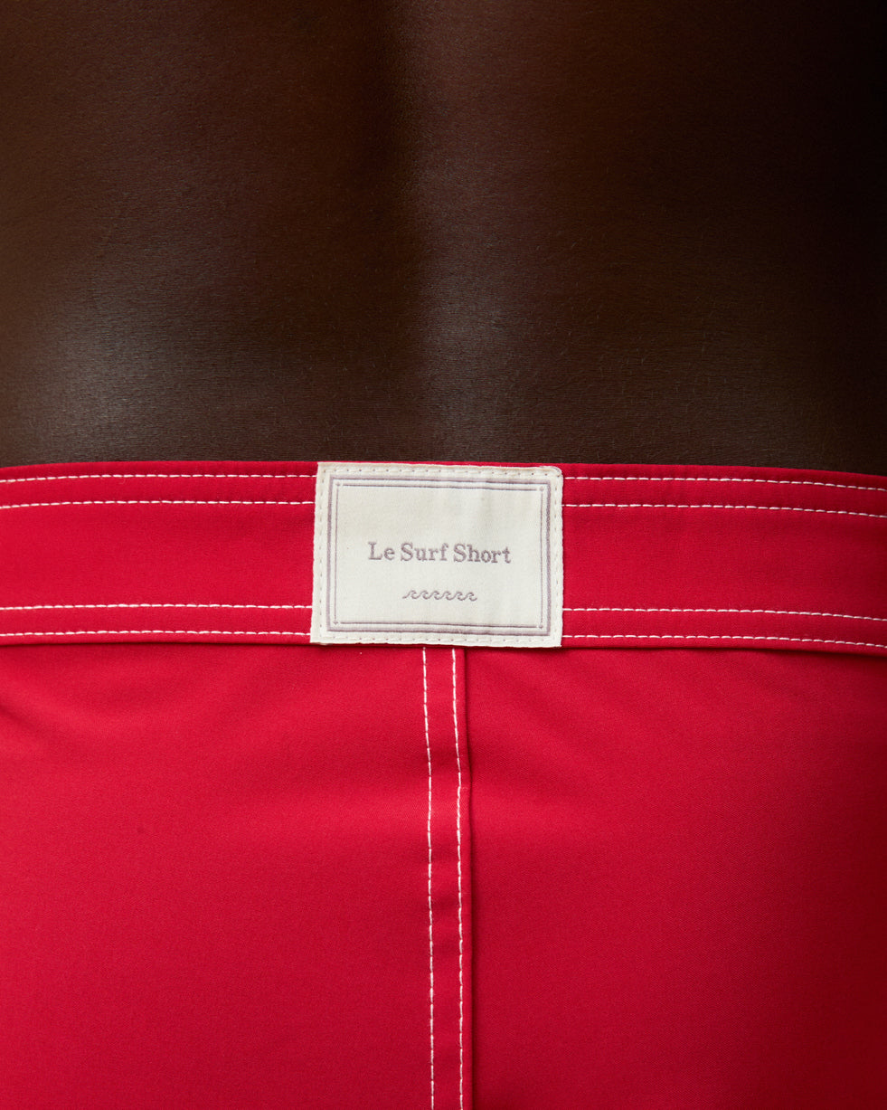 Le Surf Short Icon Red Stripe