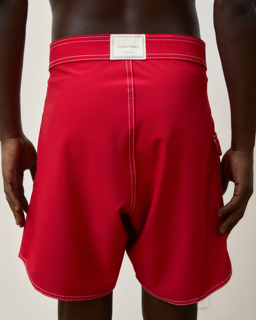 Le Surf Short Icon Red Stripe