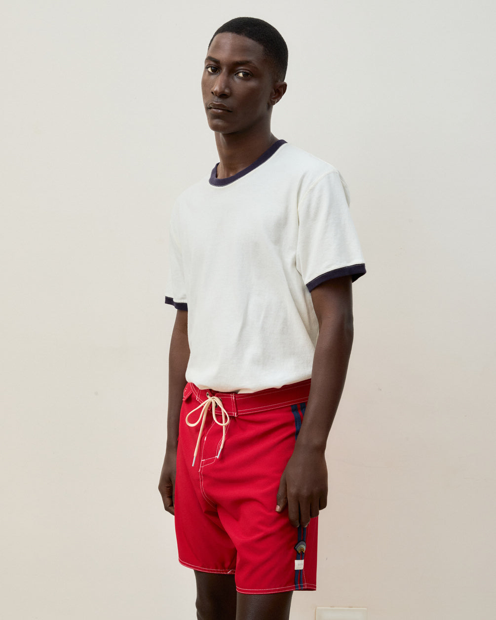 Le Surf Short Icon Red Stripe