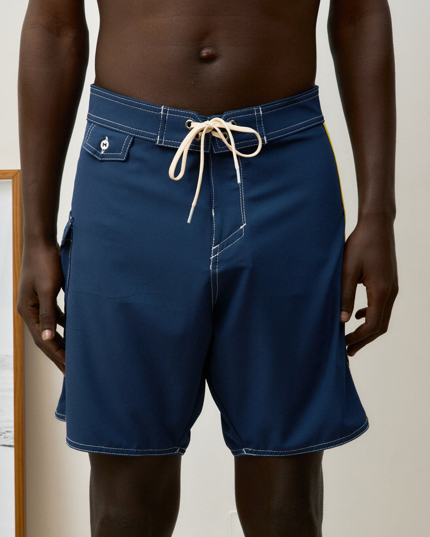 Le Surf Short Icon Navy Stripe