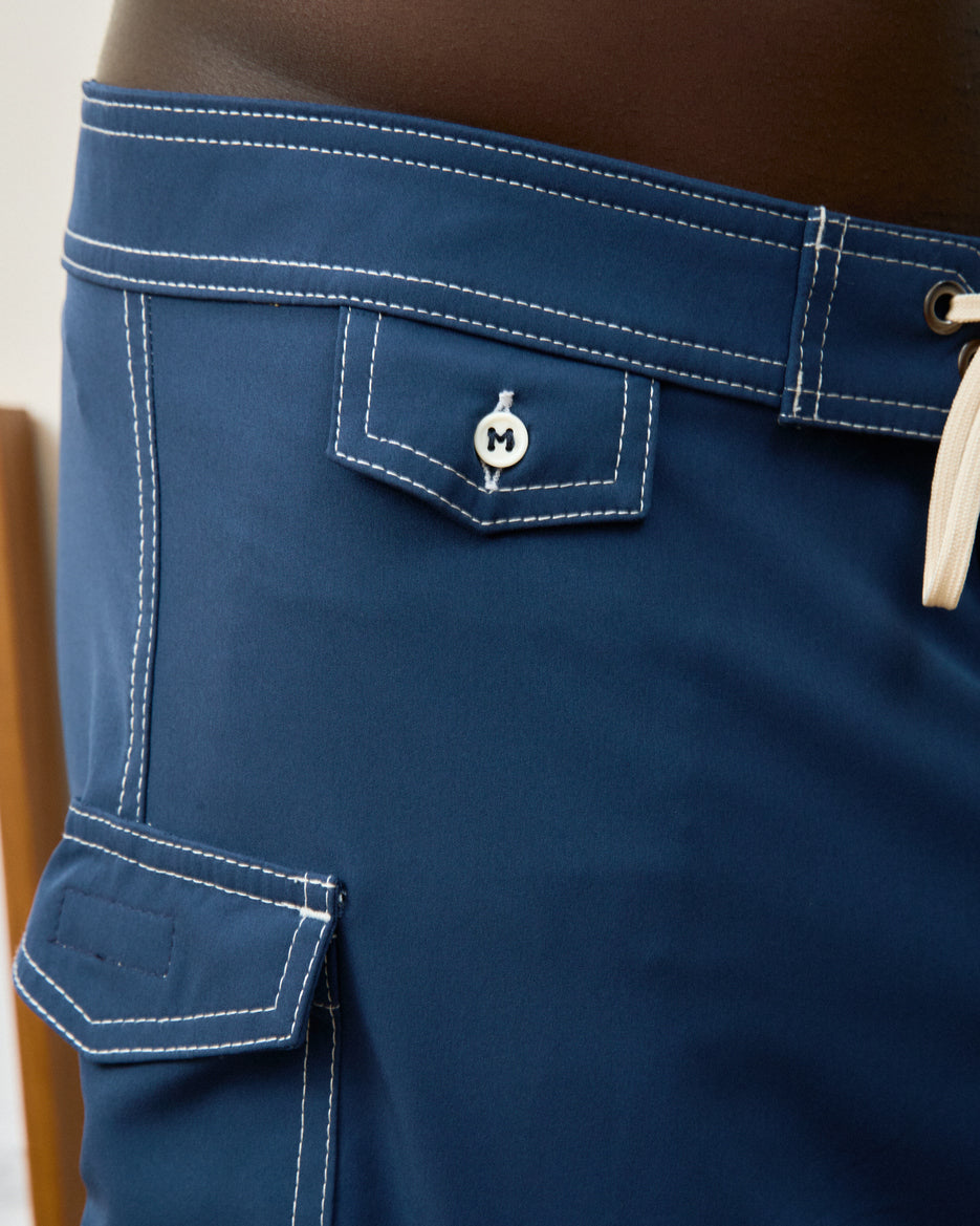 Le Surf Short Icon Navy Stripe