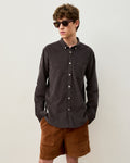 Camisa Corduroy Classic Grey Manga Longa