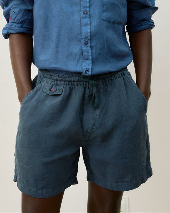 Bermuda Linho Relax Navy
