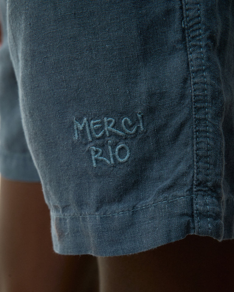 Bermuda Linho Relax Navy