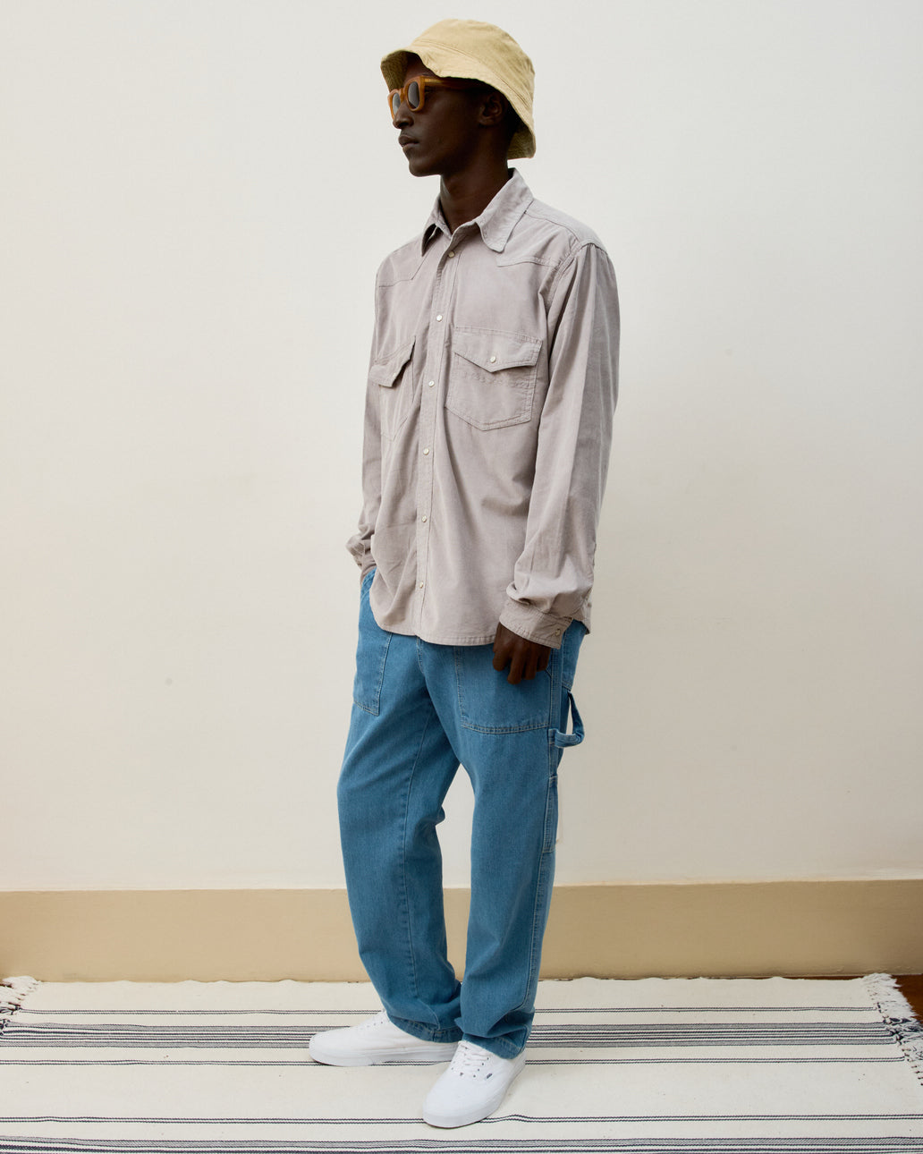 Camisa Corduroy Cinza