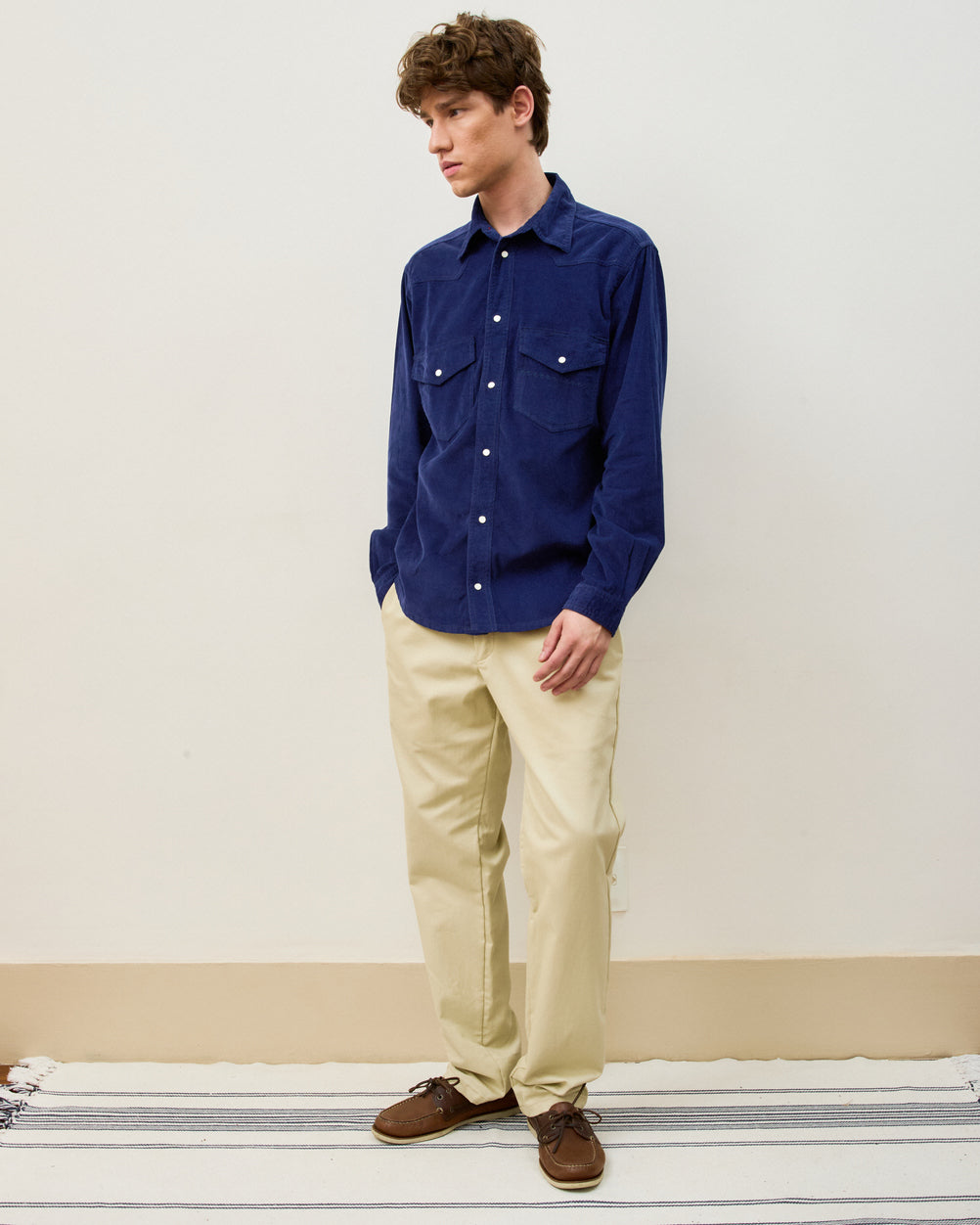 Camisa Corduroy Bleu
