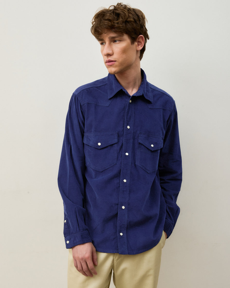 Camisa Corduroy Bleu