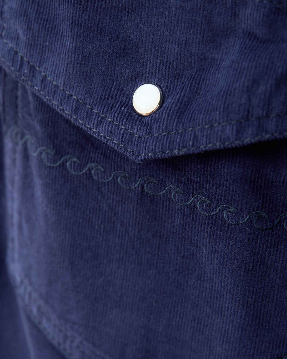 Camisa Corduroy Bleu