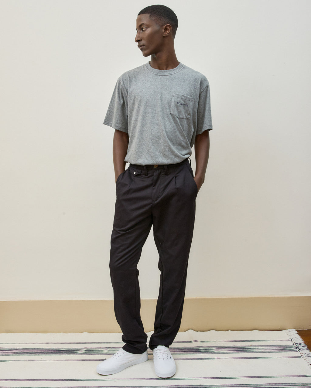 Calça Sarja Chino Preta