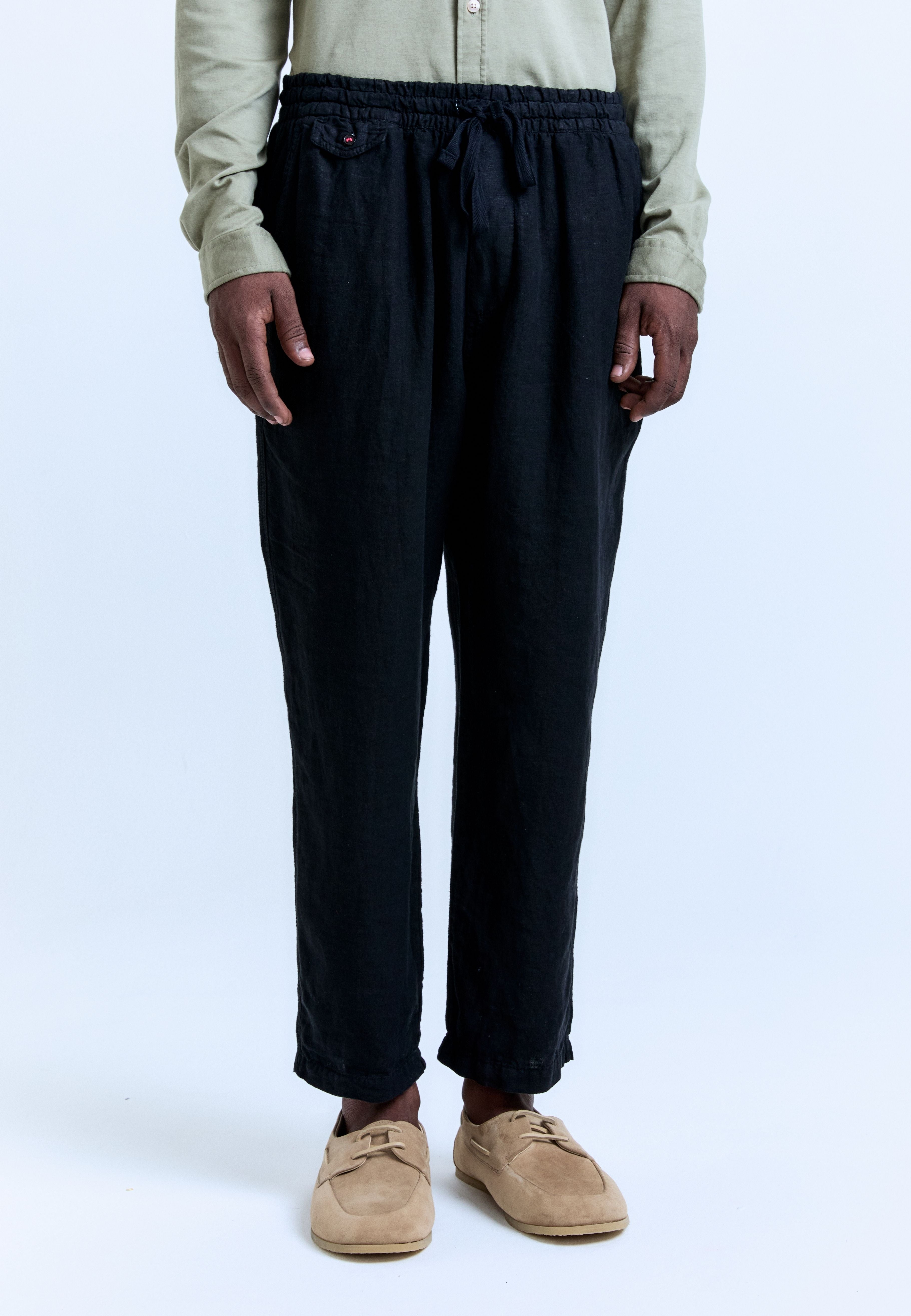 Calça Puro Linho Relax Noir