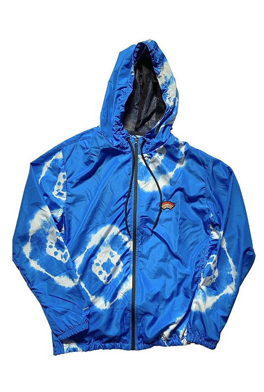 Jaqueta Windbreaker Light Tie Dye Bleu