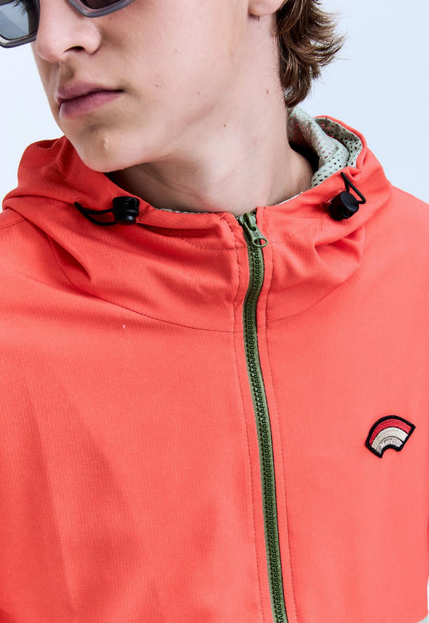 Jaqueta Windbreaker High Tide Coral Khaki