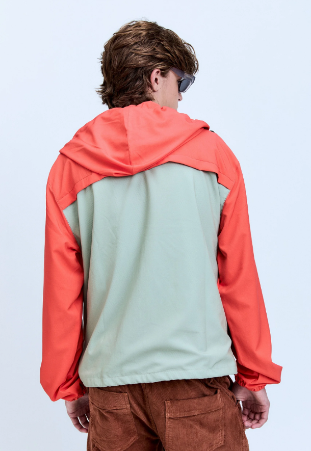 Jaqueta Windbreaker High Tide Coral Khaki