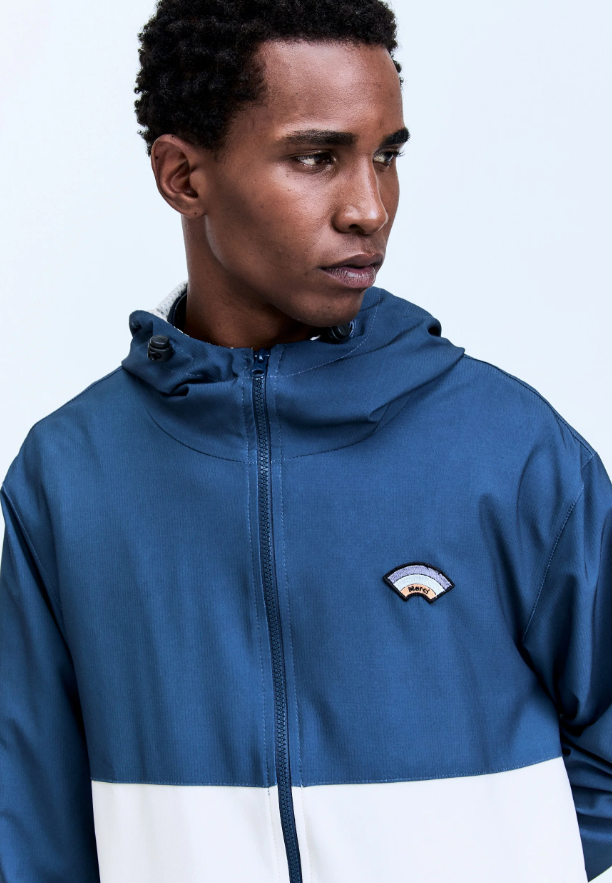 Jaqueta Windbreaker High Tide Navy Creme