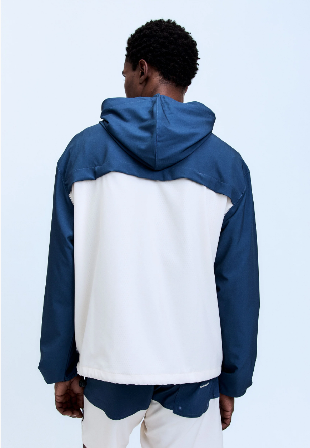 Jaqueta Windbreaker High Tide Navy Creme