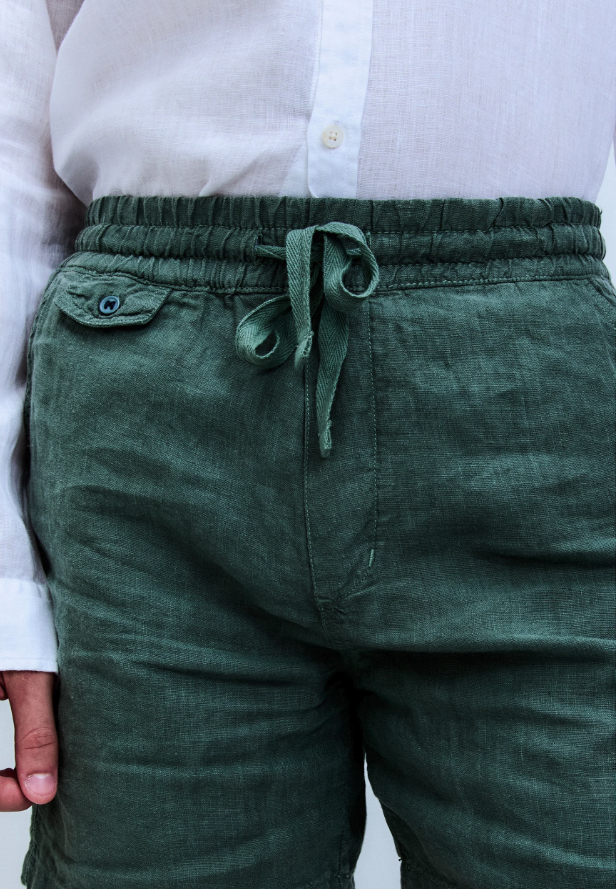 Bermuda Linho Relax Vert
