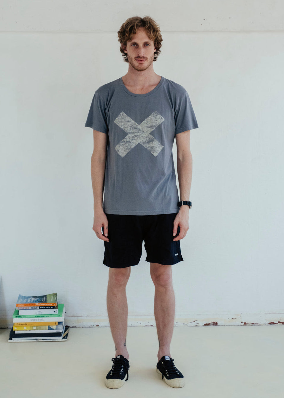 T-Shirt Le Stone Tee X Cinza
