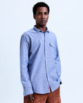 Camisa Oxford Manga Longa Listra Denim
