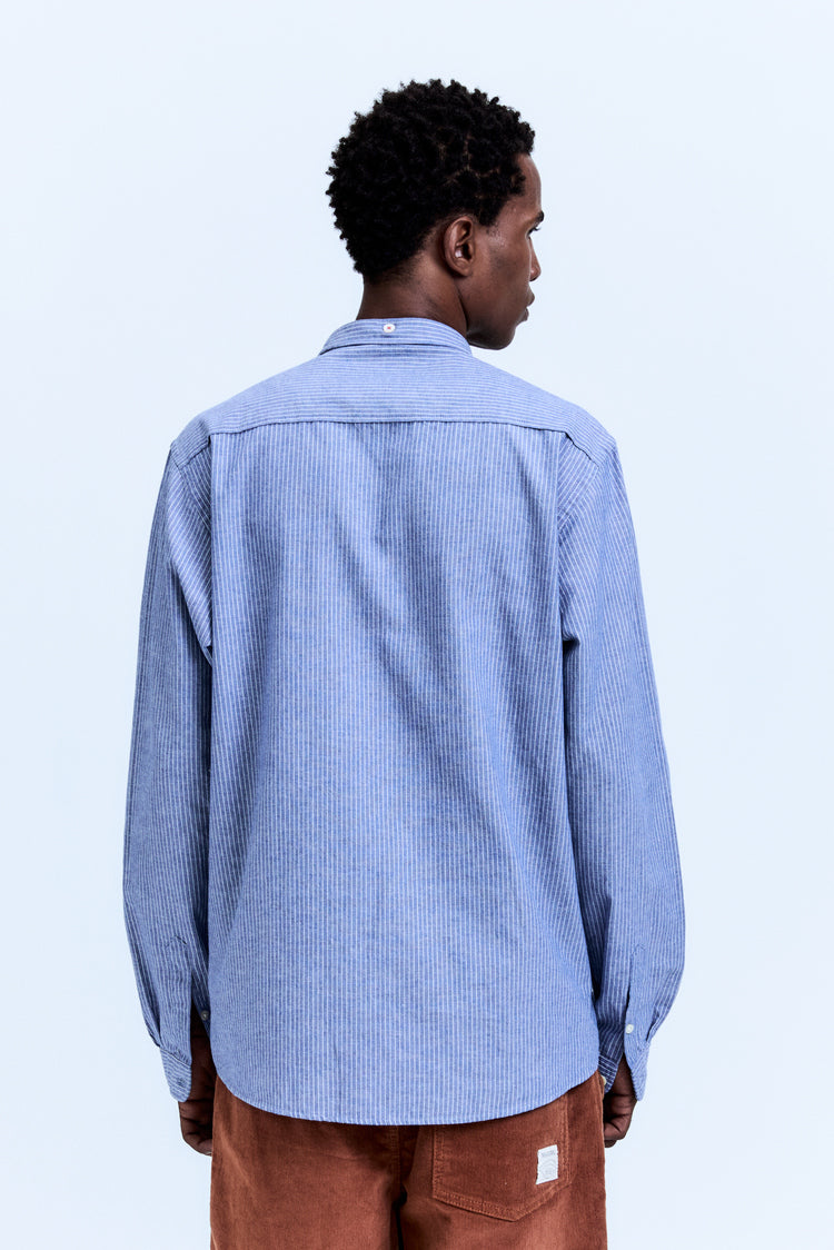 Camisa Oxford Manga Longa Listra Denim
