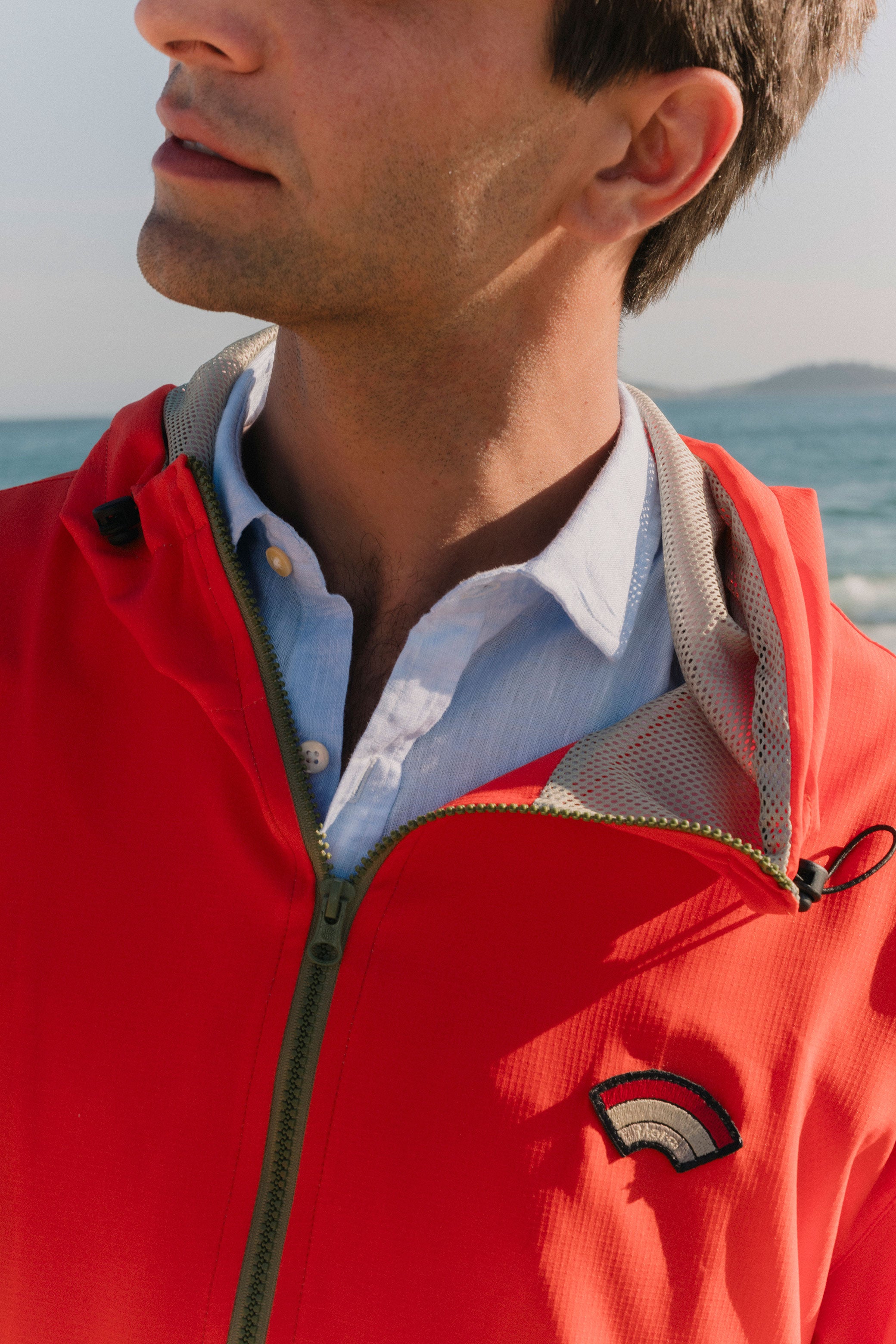 Jaqueta Windbreaker High Tide Coral Khaki