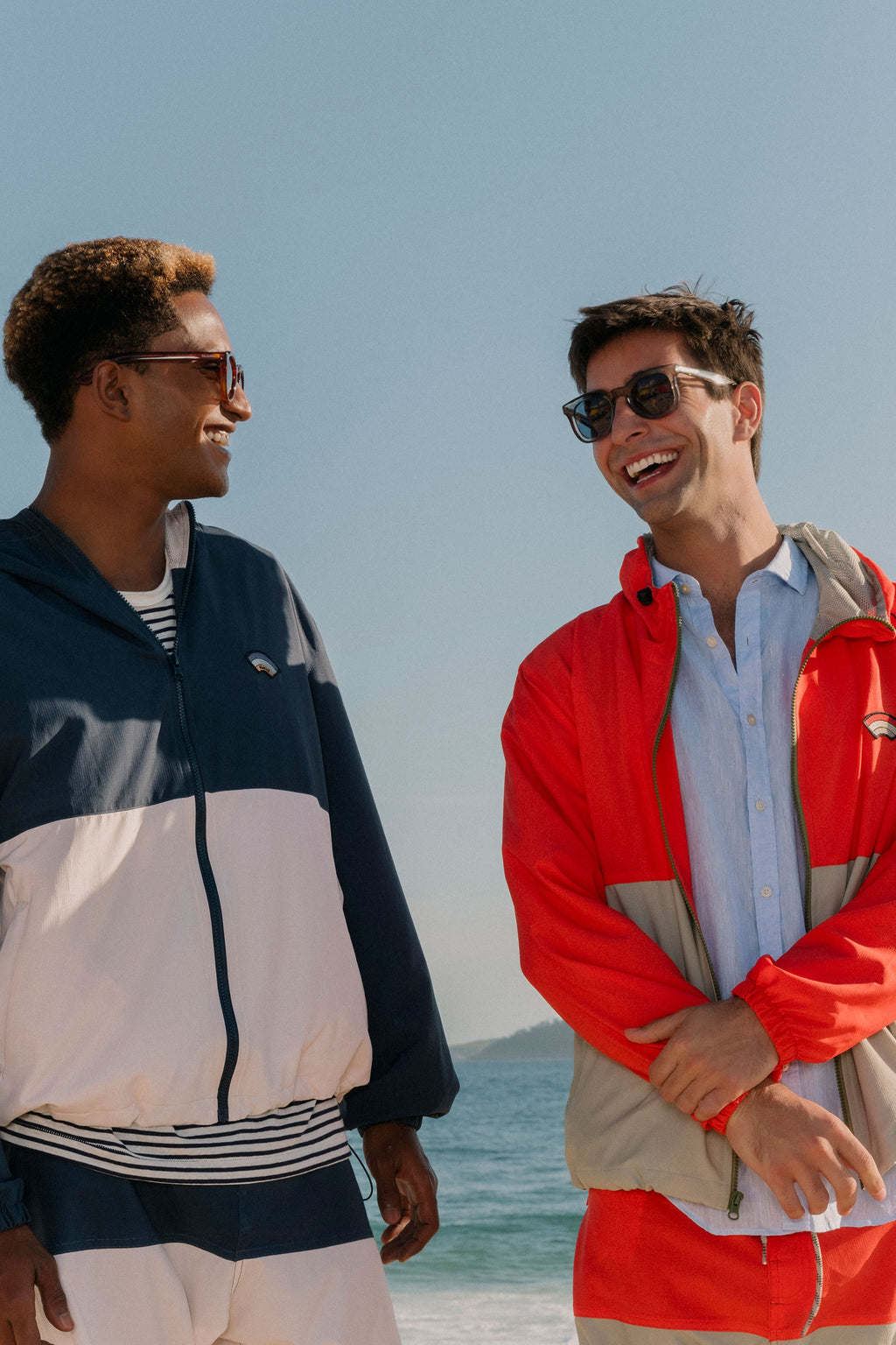 Jaqueta Windbreaker High Tide Coral Khaki