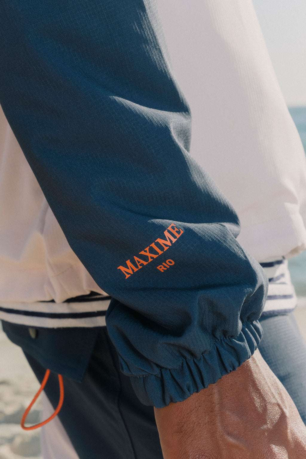 Jaqueta Windbreaker High Tide Navy Creme